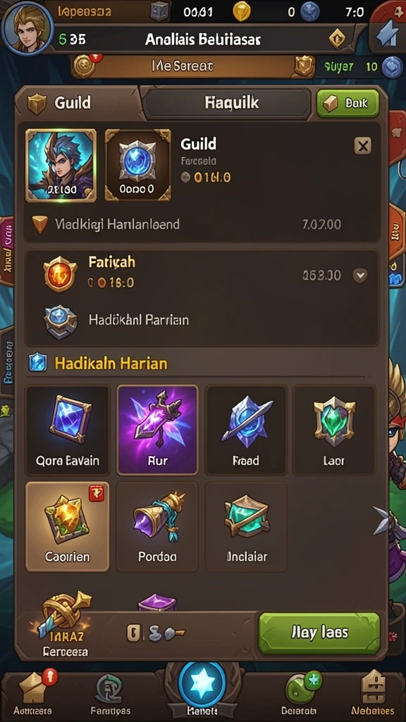 Screenshot menunjukkan salah satu level penuh tantangan.