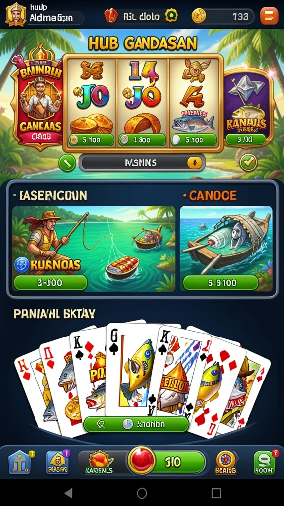Tangkapan layar menampilkan antarmuka utama game yang menarik.