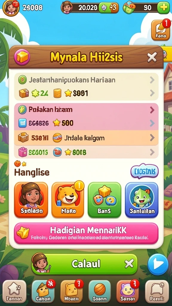 Menunjukkan mode permainan yang seru dan menantang.