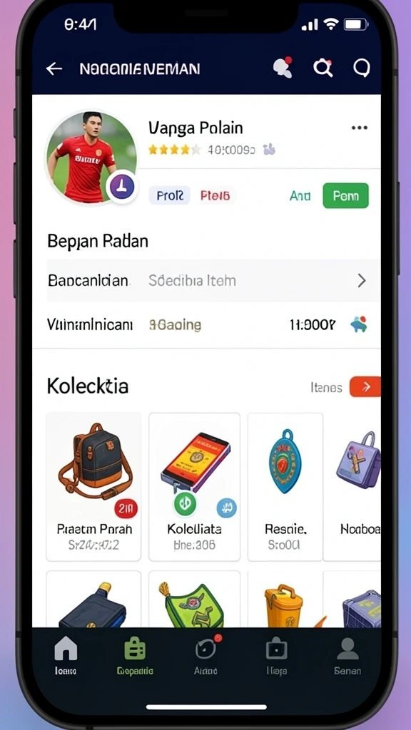 Karakter dengan desain unik dan menarik.