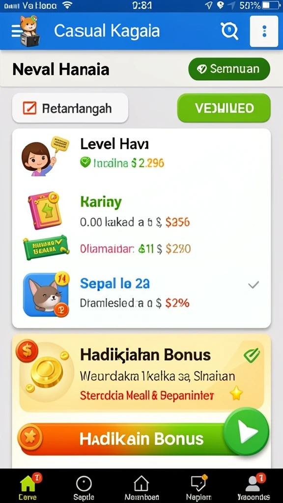 Pilihan pemain dan tim yang sangat bervariasi.