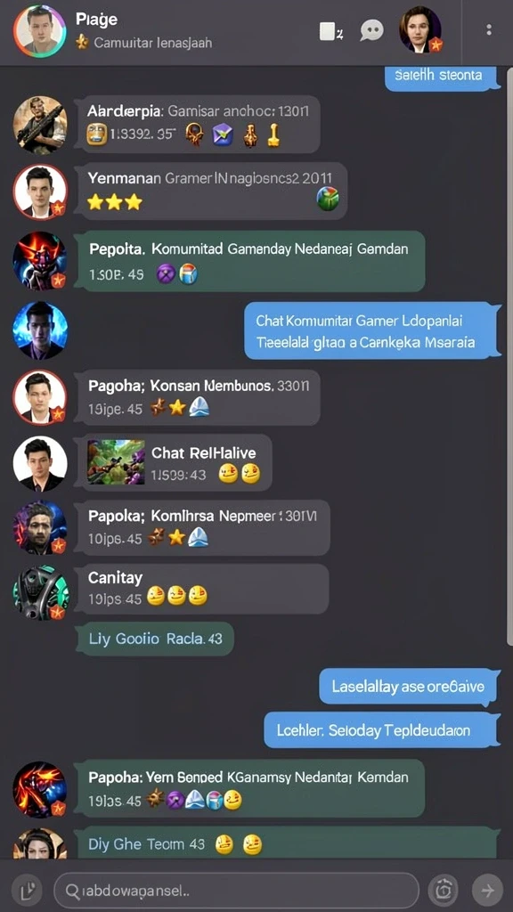 Aktivitas sosial saat pemain berkompetisi.