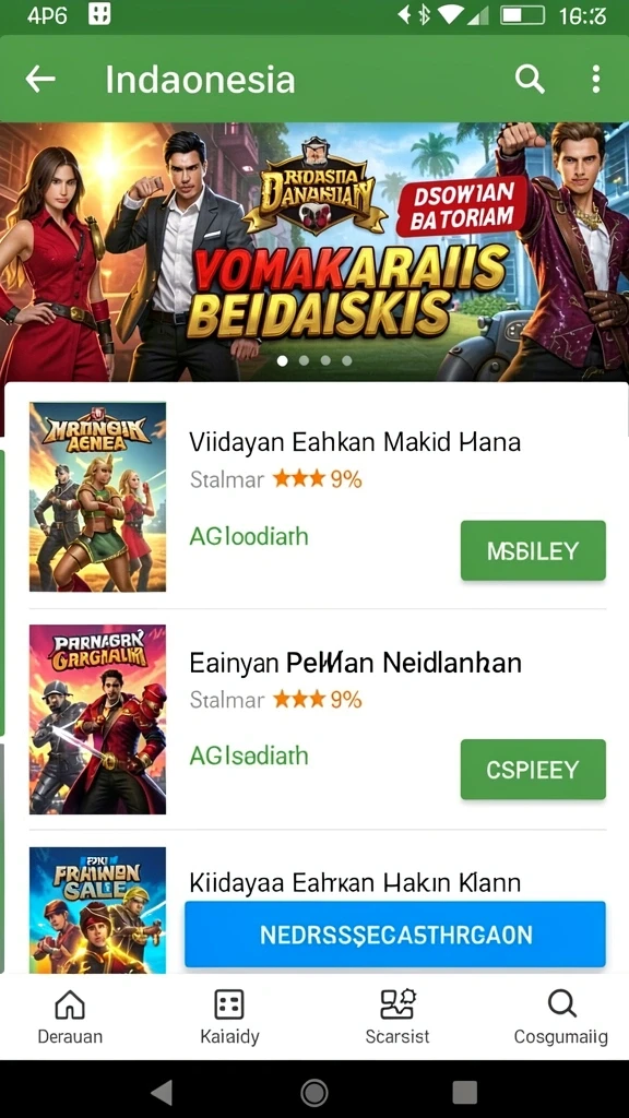 Level menantang untuk menguji keterampilan Anda.