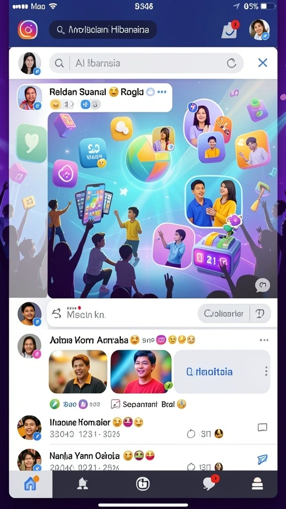 Komunitas aktif yang saling mendukung.