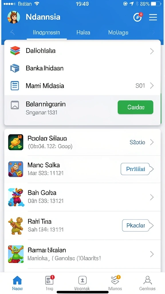 Fitur komunitas yang mendukung interaksi antar pemain.