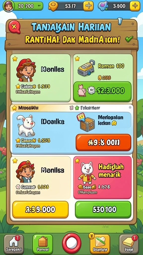 Screenshot saat pemain sedang dalam mode multiplayer.