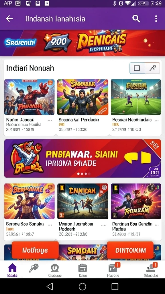 Screenshot saat event permainan berlangsung dengan banyak pemain.