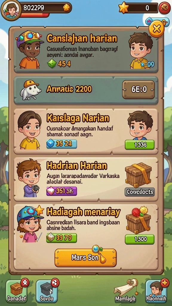 Tampilan grafis yang memukau dan berwarna-warni.