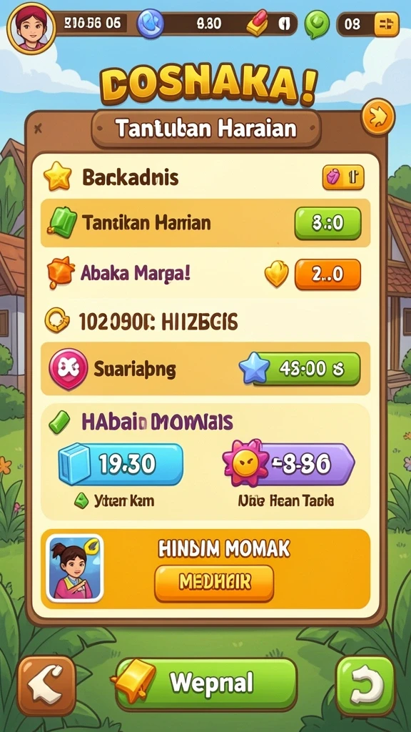 Mode permainan yang bervariasi dan menarik.