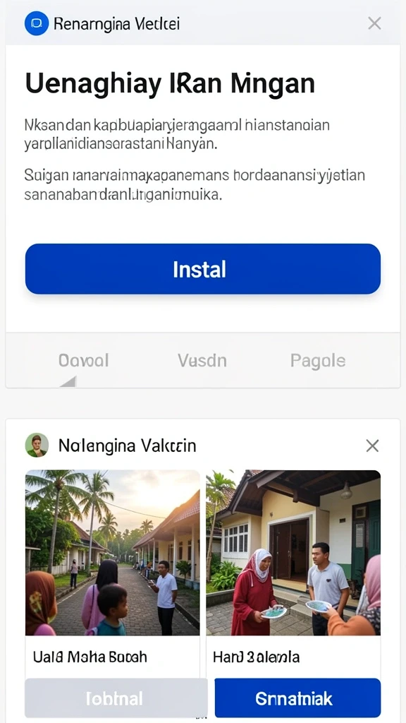 Tampilan antarmuka yang modern dan menarik.