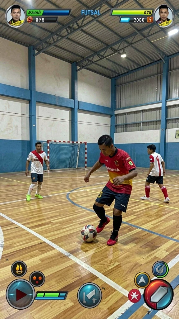 Tampilan karakter utama RK88 dalam aksi.