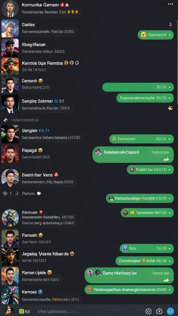 Pemandangan indah dalam dunia permainan.