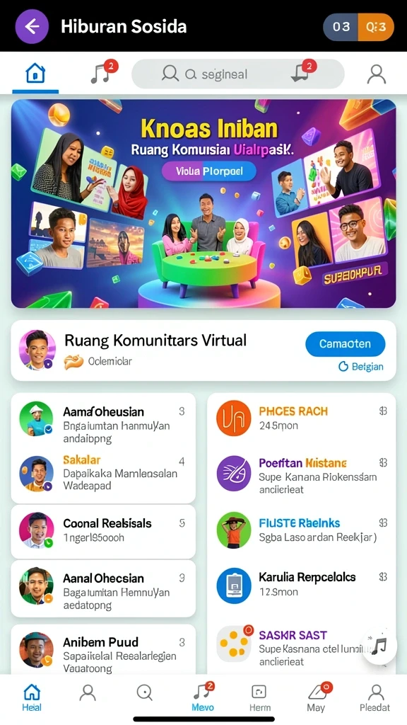 Fitur interaktif untuk berbagi strategi dengan teman.