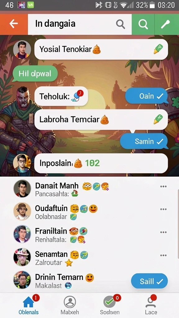 Komunitas aktif yang mendukung para pemain.