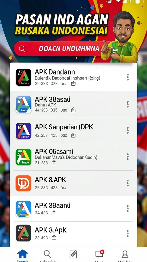 Tampilan awal aplikasi YUMETOTO yang menarik dan intuitif.